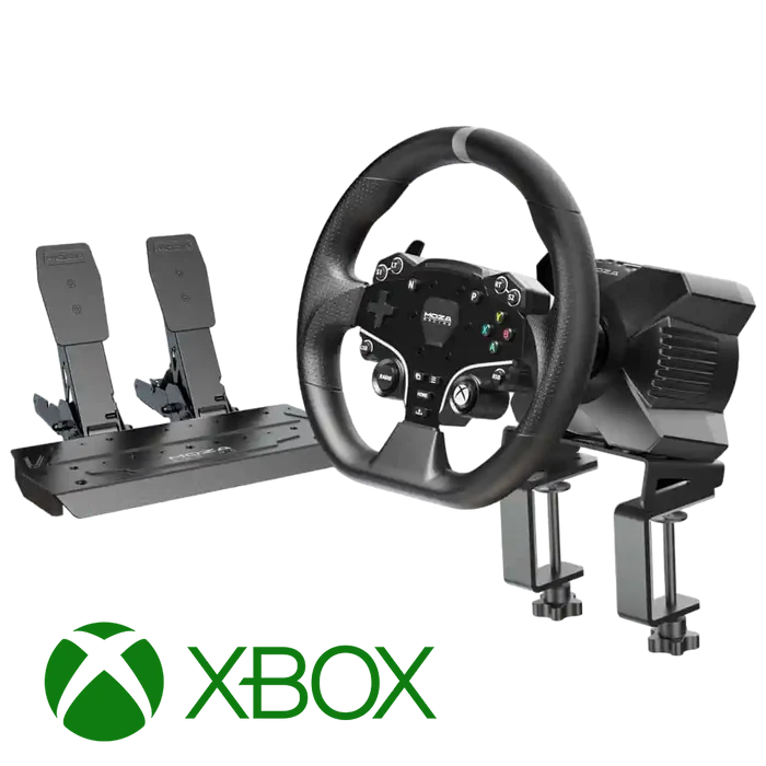 Moza R3 Racing Simulator (R3 Base, ES Wheel, SR-P Lite Two Pedals, table clamp)