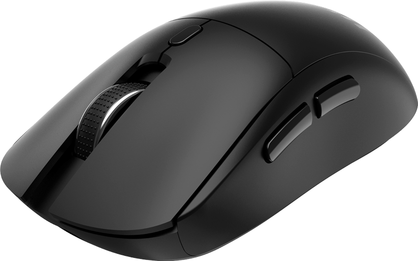 Den sorte mus, som medfølger i MSI FORGE K210 Wireless Combo-sættet