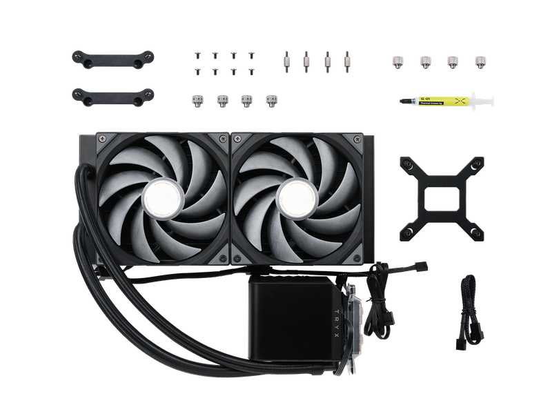 TRYX PANORAMA 280mm AIO Liquid Cooler Sort TRYX