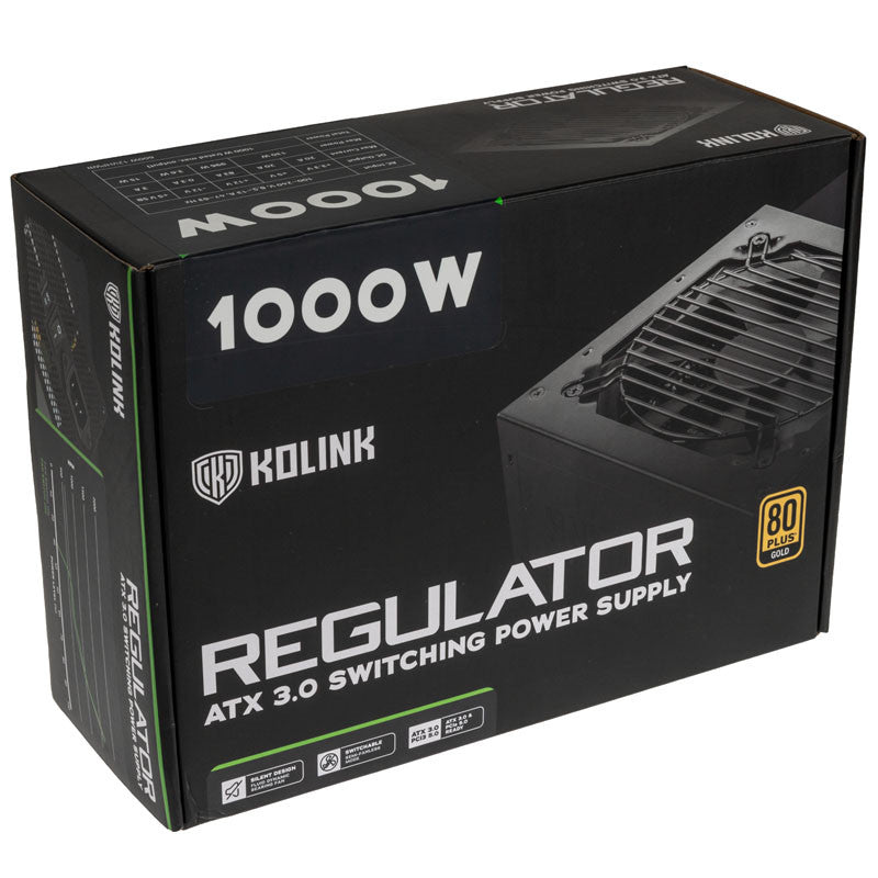 Kolink KL-R1000FG PSU. Gen5. Gold - 1000W, ATX 3.0, 600W 12VHPWR