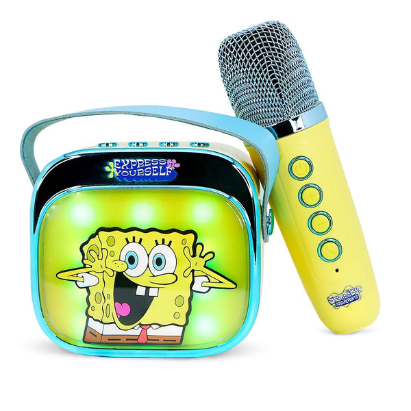 OTL SpongeBob SquarePants karaokehøjttaler med mikrofon og LED-lys