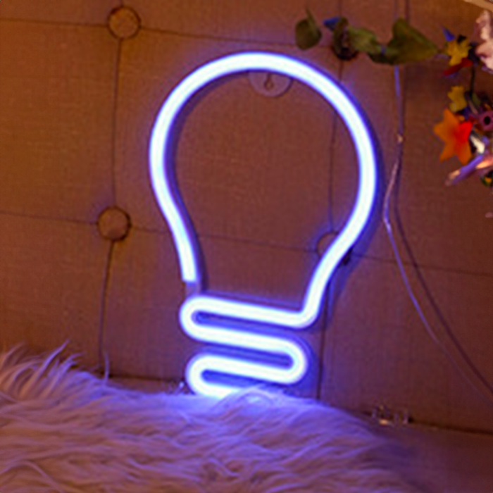 Lampe Neon LED Lys Blå