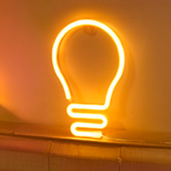 Lampa Neon LED-ljus Varmvit