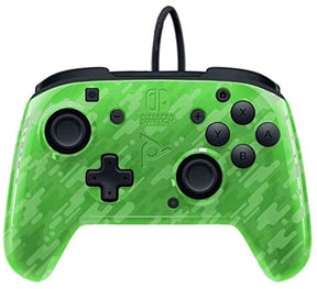 PDP Face-off Deluxe Switch Controller + Audio Camo Green PDP