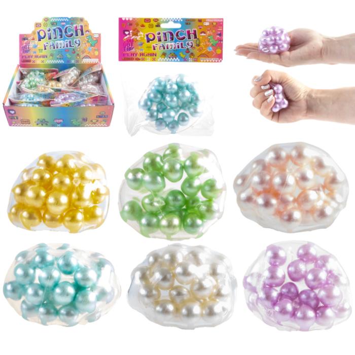 Pinch Family Squishy Pearl Ball – assorteret