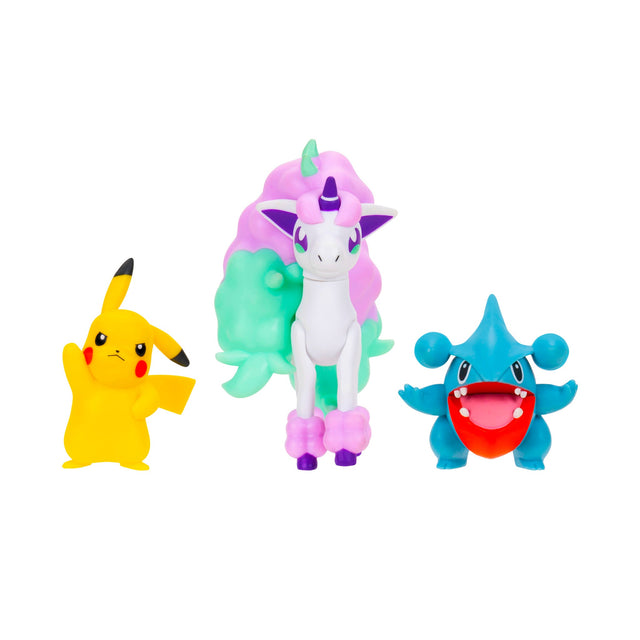 Pokémon - Battle Figure 3 pack - Pikachu, Gible & Ponyta (PKW4097) Pokémon