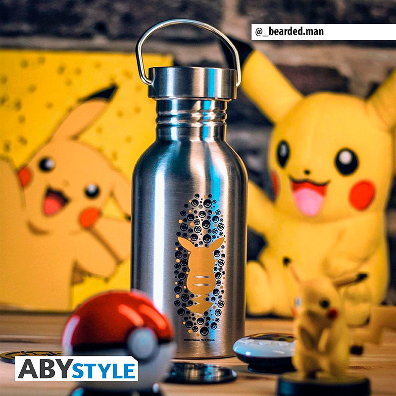 Pokemon Canteen Steel Bottle - Pikachu - 500ml Abysse