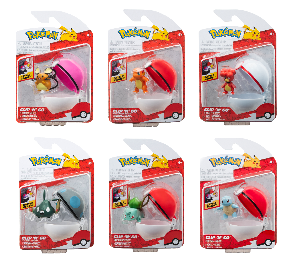 Pokémon - Clip N Go - Assorteret (95057-15)