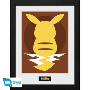 POKEMON - Framed print Pikachu Silhouette 25 (30x40) Abysse
