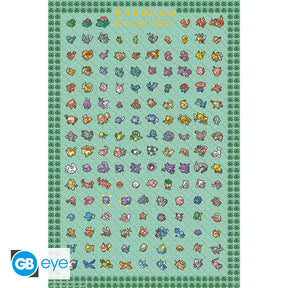 Pokemon - Maxi Poster - Pixel Art Abysse