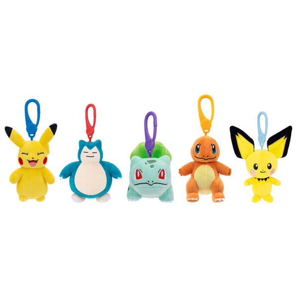 Pokémon plysfigur med clips – assorteret, serie 14