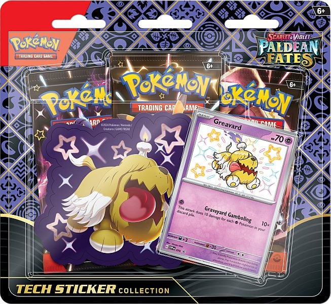 Pokemon - Scarlet & Violet Paldean Fates - Tech sticker collection - Greavard Pokémon