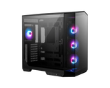 MSI MAG PANO 100R PZ – sort PC-kabinet – sort panoramakabinet med ARGB-blæsere