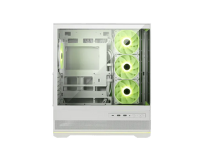 MSI MAG PANO 110R PZ White – hvidt PC-kabinet – hvidt kabinet med tre sideblæsere