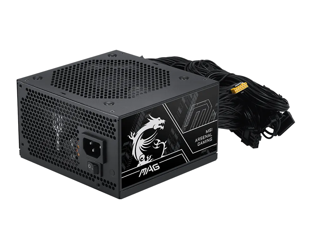 MSI MAG A750BN PCIE5 III 750 W strømforsyning - 80 PLUS Bronze