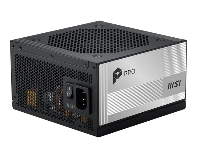 MSI PRO A850PL PCIE5 850 W strømforsyning - 80 PLUS Platinum