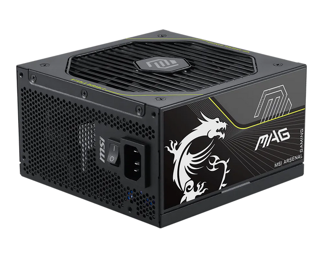 MSI MAG A1200PLS PCIE5 1200 W strømforsyning - 80 PLUS Platinum