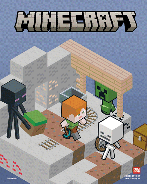 PYRAMID MINECRAFT - LENTICULAR Plakat 20 x 30 cm