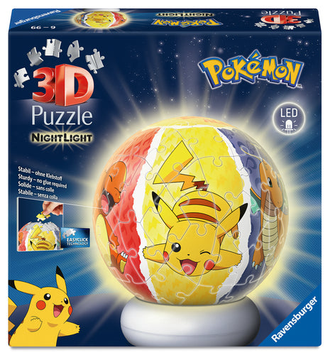 Ravensburger - Puzzle-Ball Nightlight Pokémon 72p (12008053) Ravensburger