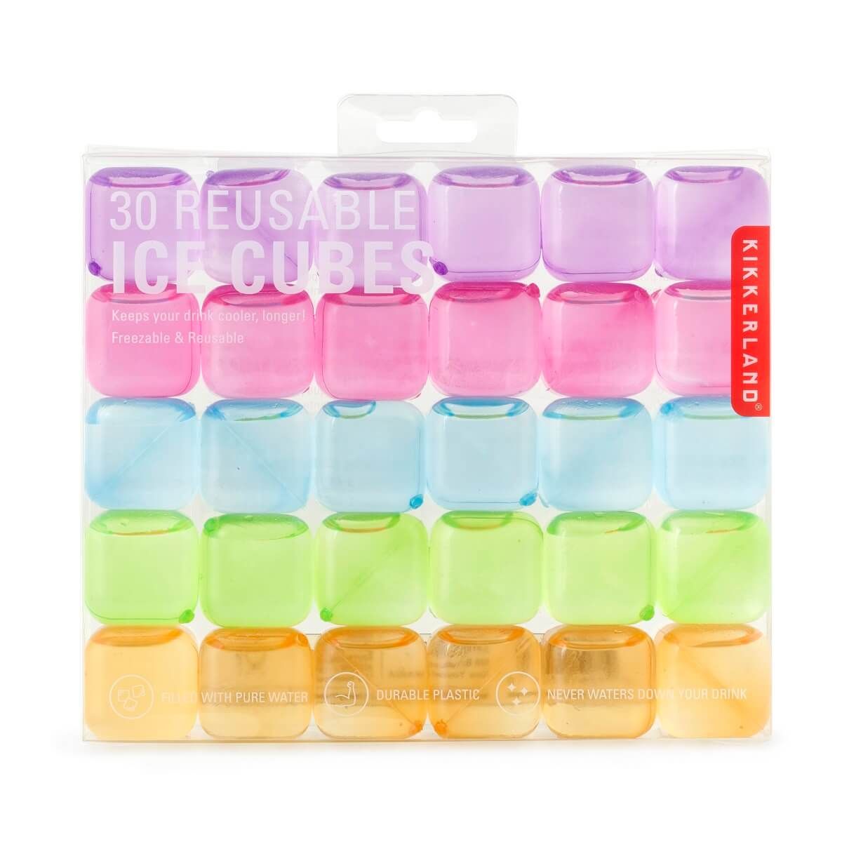 Reusable Ice Cubes- Set Of 30 Kikkerland