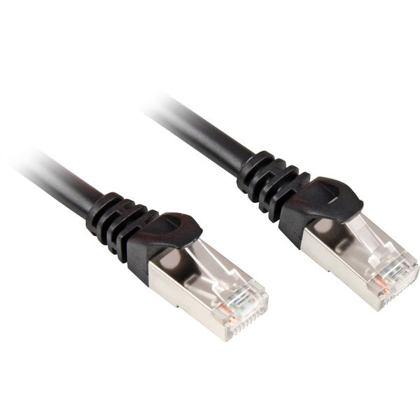 Sort Sharkoon Cat.6 netværkskabel med RJ45-stik