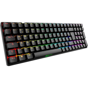 Sharkoon SKILLER SGK50 S2 sort ABS med tysk DE-layout og Gateron Yellow