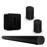 Sonos - 2x Era 100 Sub (Gen 3) & Arc - Bundle - Ultimate Home Audio System - Black Sonos