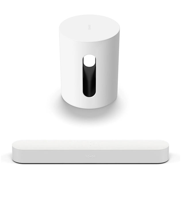 Sonos - Beam White (Gen2) &  Sub Mini  White - Bundle Sonos
