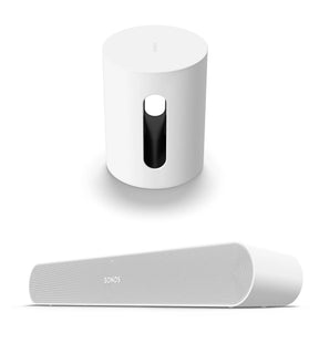 Sonos - Ray - Soundbar Black &  Sub Mini - White - Bundle Sonos