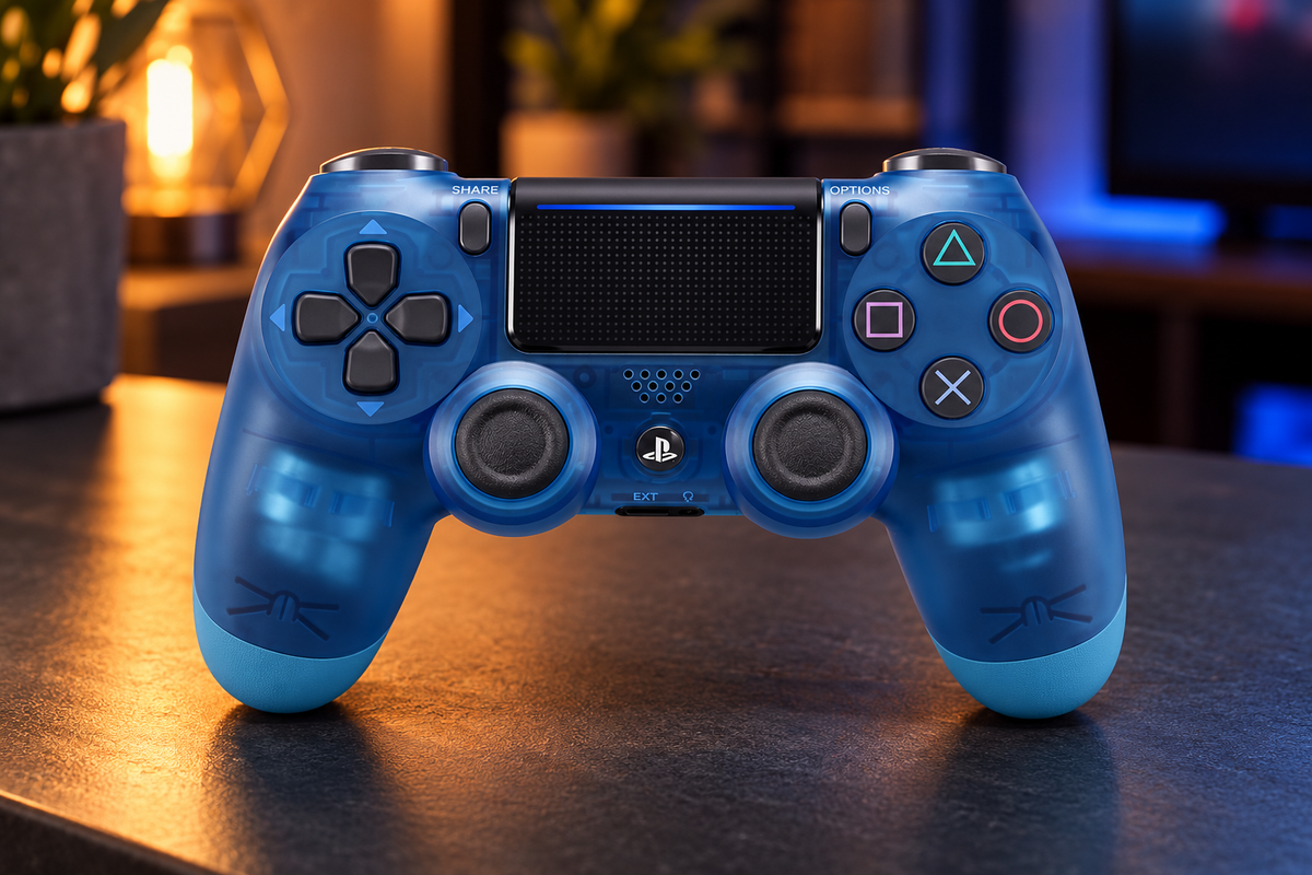 Dualshock Wireless controller PS4 - Translucent Blue - OEM – stemningsbillede