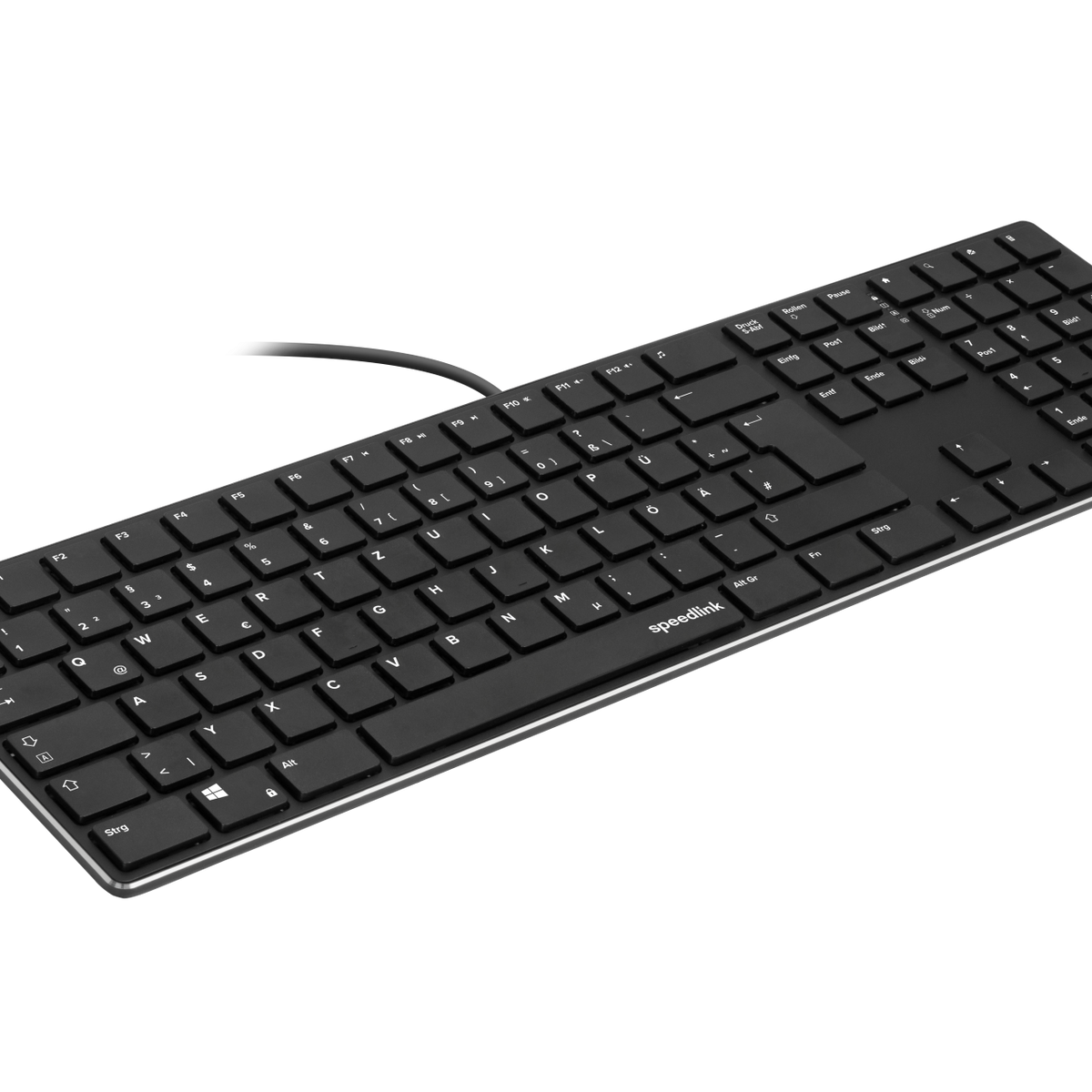 Speedlink - RIVA Slim Metal Scissor Keyboard, black - Nordic Layout – Geekd
