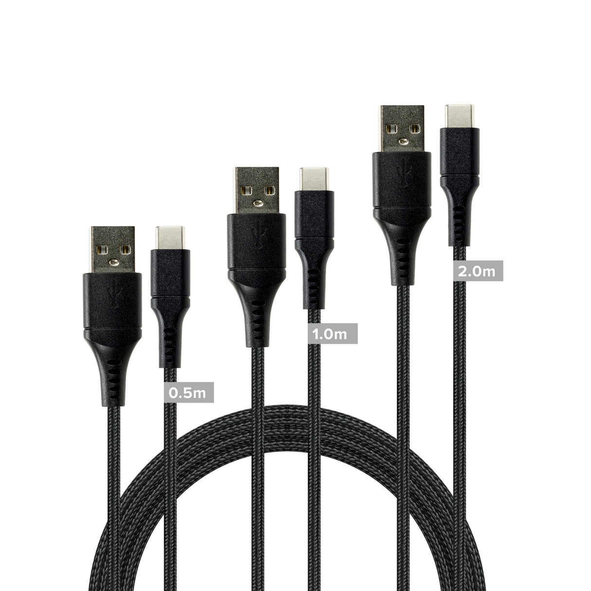 Speedlink - USB-A til USB-C Kabel Sæt, sort