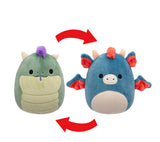Squishmallows - 13 cm P20 Flip A Mallows - Magtus Basilisk/ Carin Dragon Squishmallows