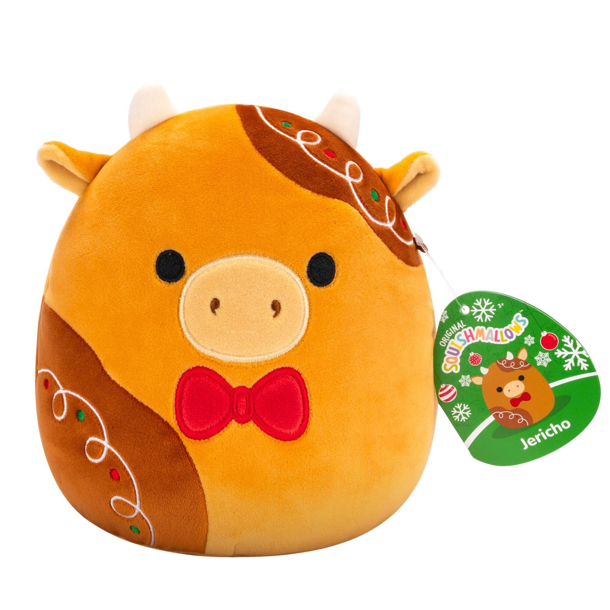 Squishmallows - 19 cm - Holiday - Jericho Gingerbread Cow Squishmallows