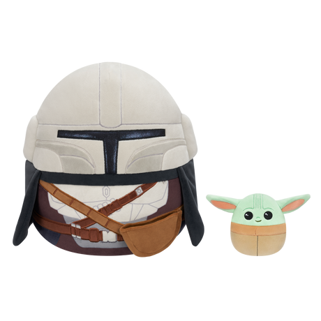 Squishmallows - 30 cm Mandalorian and 9 cm Grogu (270560) Squishmallows