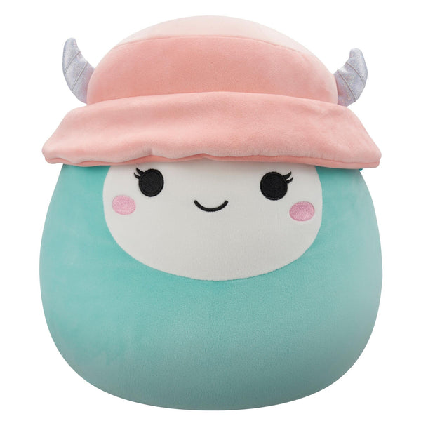 Squishmallows Yollie yeti med bøllehat bamse – 30 cm