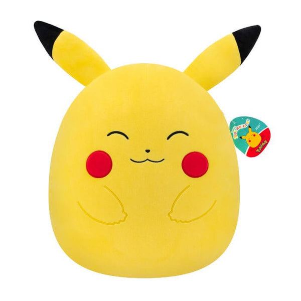 Squishmallows Pokémon Happy Pikachu – 35 cm mjuka nallebjörnar