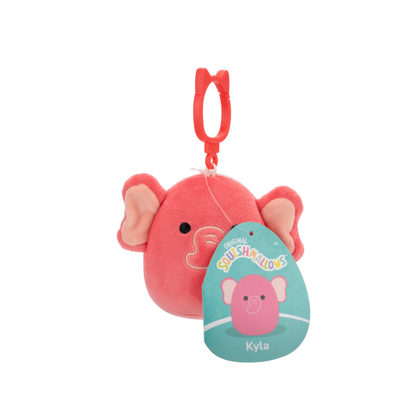 Squishmallows Clip-On Kyla elefant bamse – 9 cm