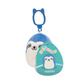 Squishmallows - 9 cm P22 Clip On  - Pablito Blue Sloth Squishmallows