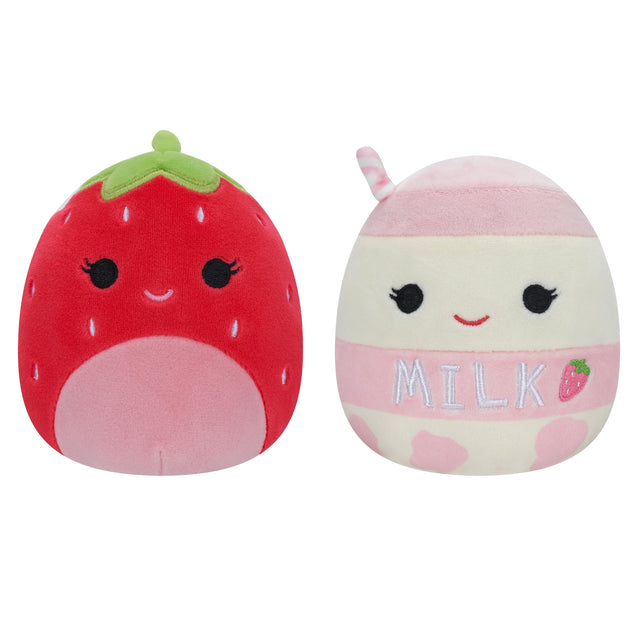 Squishmallows - Flip A Mallow 13 cm P15 - Scarlet the Strawberry/Amelie the Milkshake Squishmallows