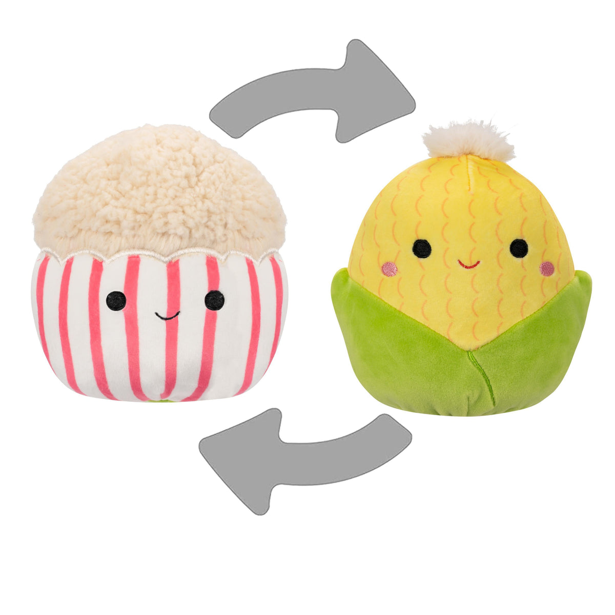 Squishmallows - Flip A Mallow 13 cm - Popcorn/Corn (23131P16) Squishmallows