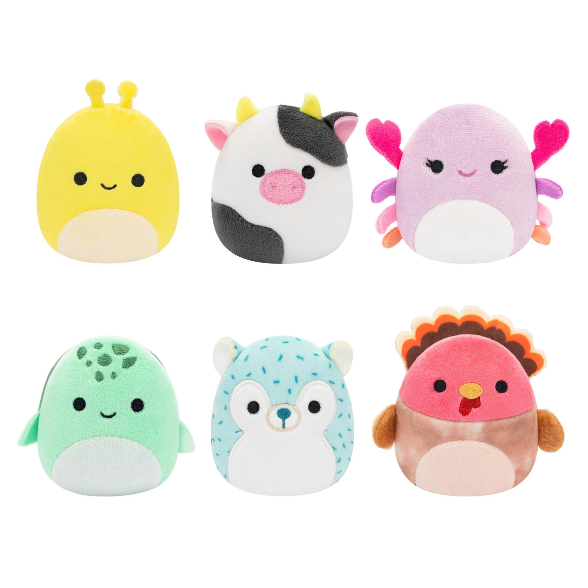 Squishmallows - Micromallows 6-pack Plush - Cailey, Hasani, Connor, Zarina, Gavi, Cole Squishmallows