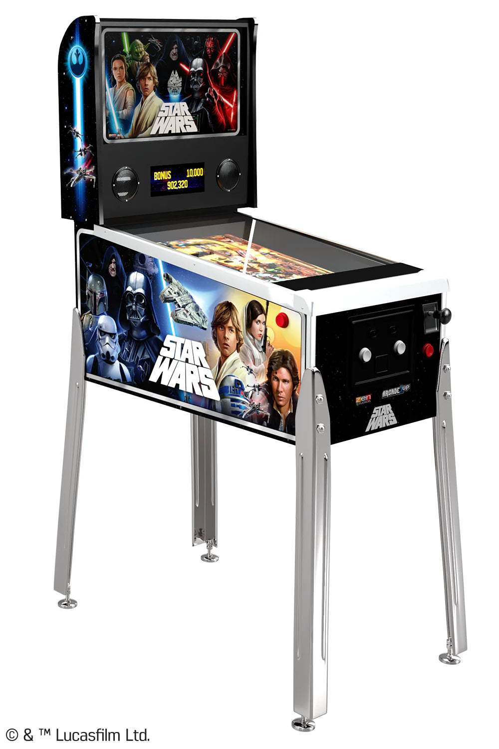 ARCADE 1 Up Star Wars Pinball Machine