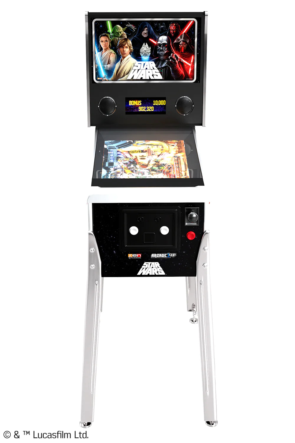 ARCADE 1 Up Star Wars Pinball Machine