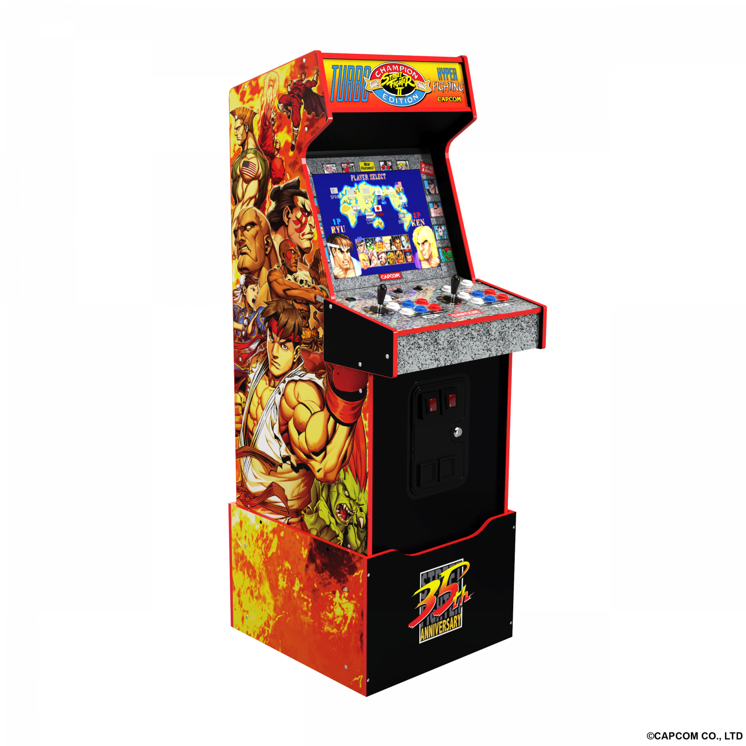 ARCADE 1 UP STREET FIGHTER LEGACY 14-IN-1 WIFI ENABLED ARCADE MACHINE