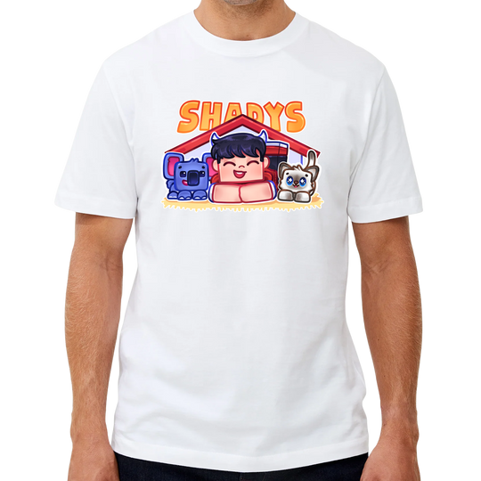 Shadys Kæledyr Tee - Hvid ShadysMC