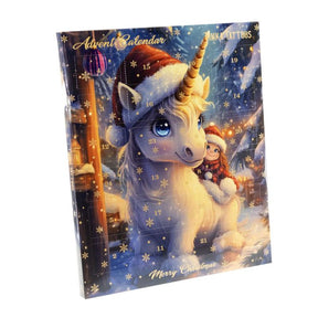 Tinka julekalender med midlertidige tatoveringer – Enhjørning