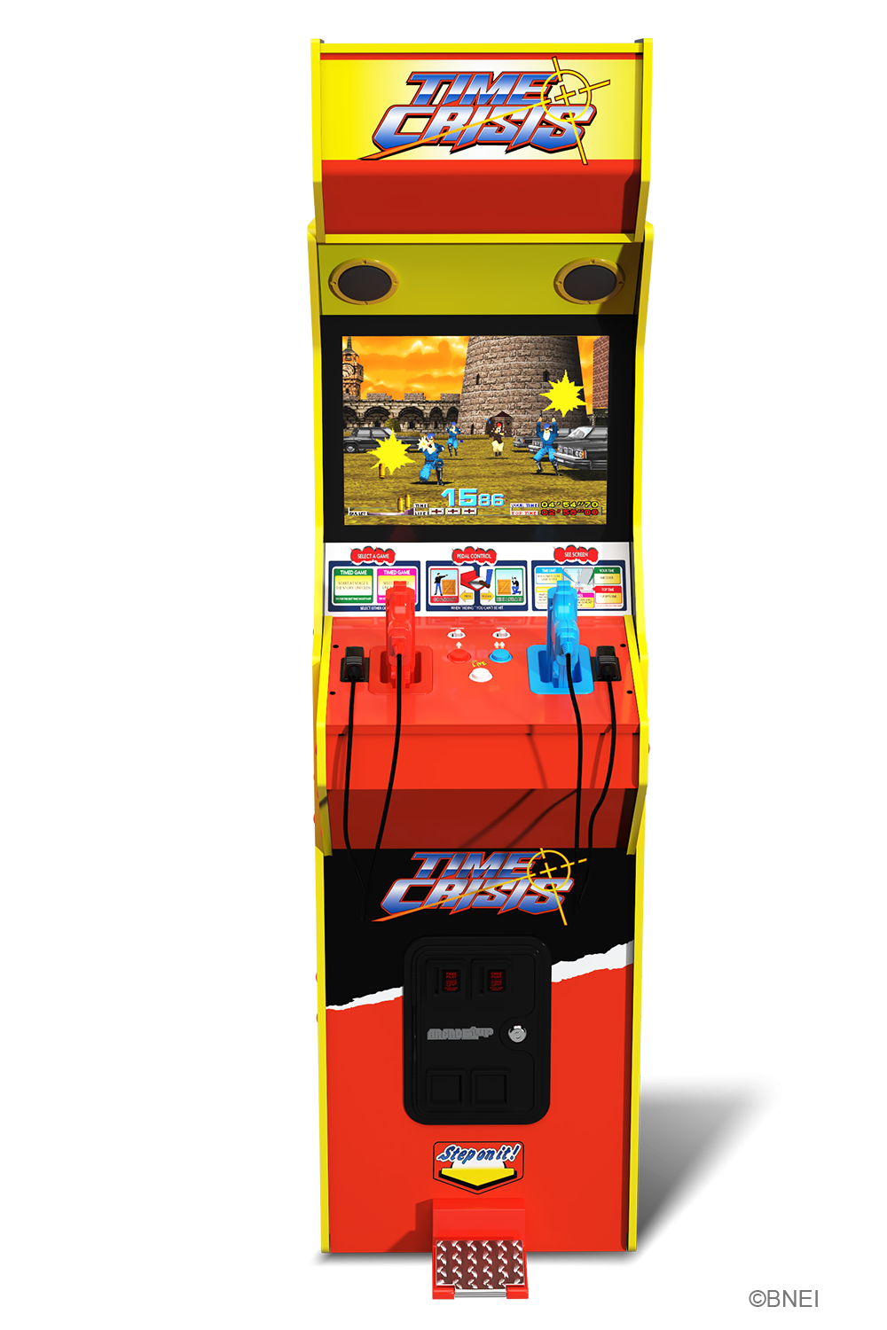 ARCADE 1 UP TIME CRISIS DELUXE ARCADE MACHINE