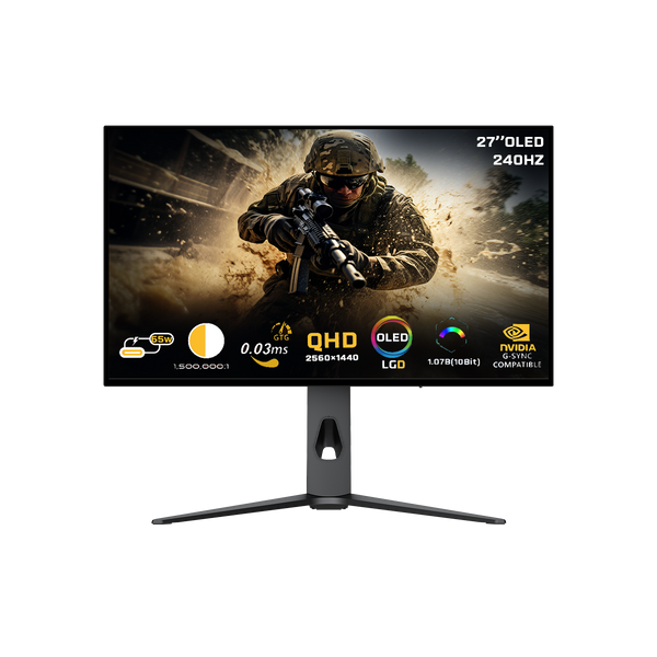 Twisted Minds - 27 Prestige X Series OLED QHD 240HZ, IPS, 0.3 MS, HDMI 2.1 Gaming Monitor - TM27OLD2K240 Twisted Minds