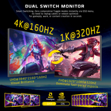 TWISTED MINDS 27” 2K/4K Gaming Skærm – 4K 160Hz / Full HD 360Hz